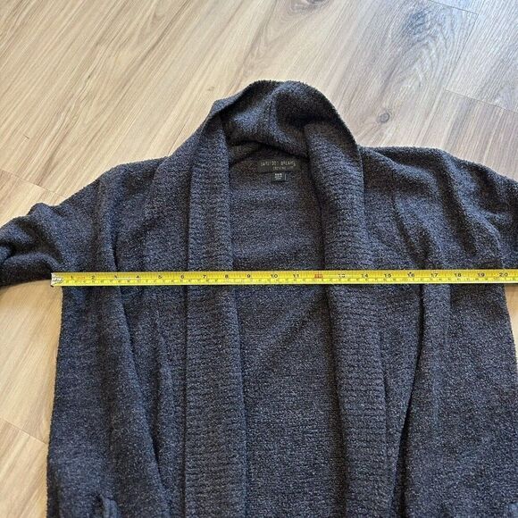 BAREFOOT DREAMS CozyChic Lite Charcoal Shawl Cardigan XS/S Nylon Rayon Soft - Picture 4 of 7